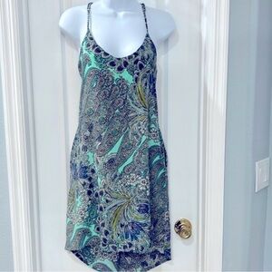 Paisley Print Strappy Dress by Myan